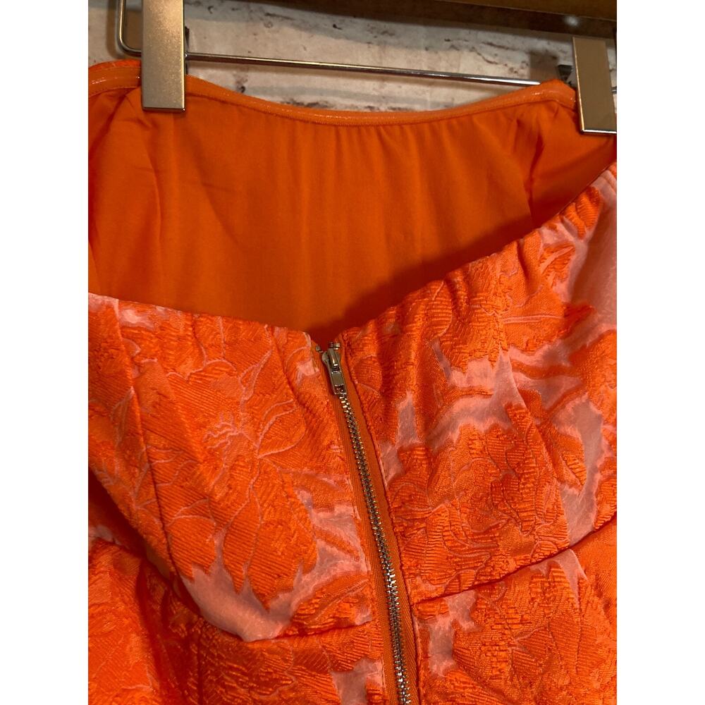 Showpo Orange Floral Midi Dress - Picture 3 of 14